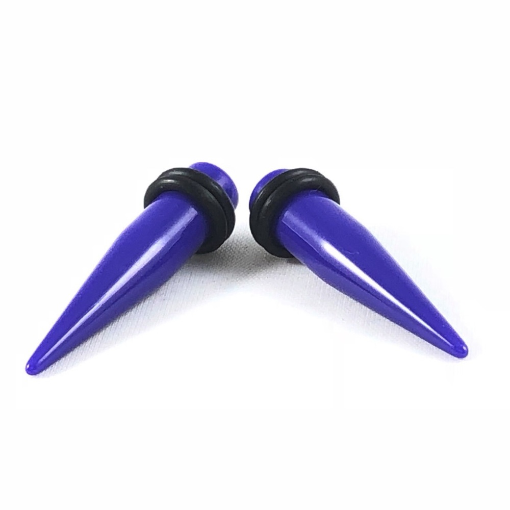 0-2-6-12g BOGO Purple Acrylic Acrylic Ear Tapers